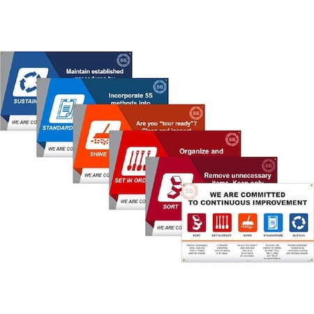 Nmc 5SLEAN SAFETY BANNER KIT,  BTK590